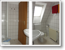 Whg. 2 Bad mit Dusche und WC